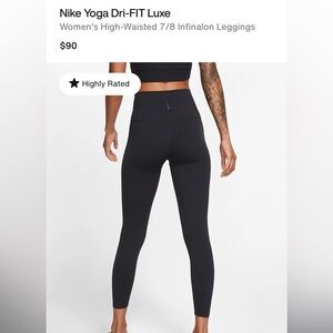 Nike DriFit Yoga 7/8 Leggings